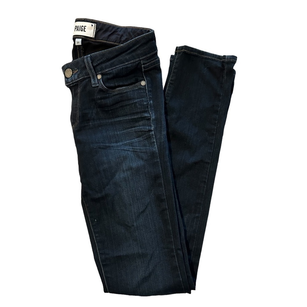Paige Skyline Skinny jeans dark wash midrise size 25